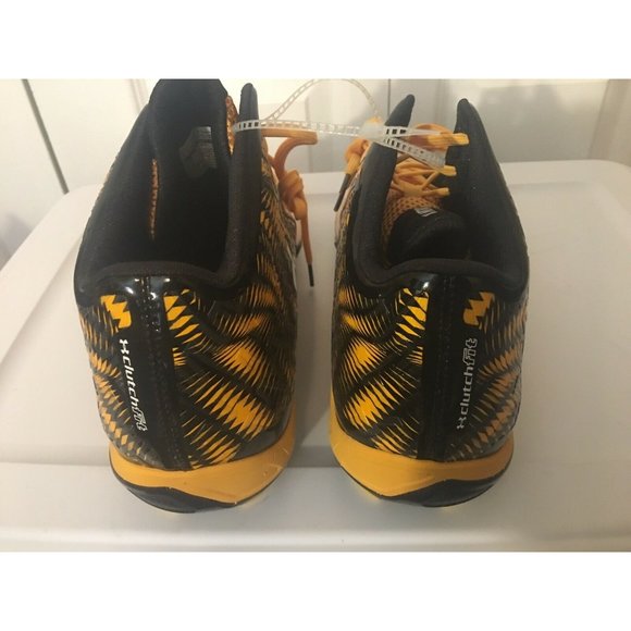 New Under Armour UA Nitro Mid D‎ Mens Football Cleats Yellow Sz 15 1270446-054 - Picture 10 of 10